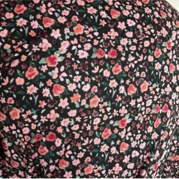 Nanette Lepore Calico Floral Print Lightweight Robe Size Medium - Picture 6 of 9